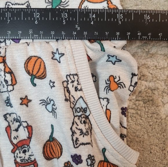 Jaclyn Intimates Women's Cute Dogs Halloween Adjustable Waist PJ Pants Beige L - Picture 6 of 6